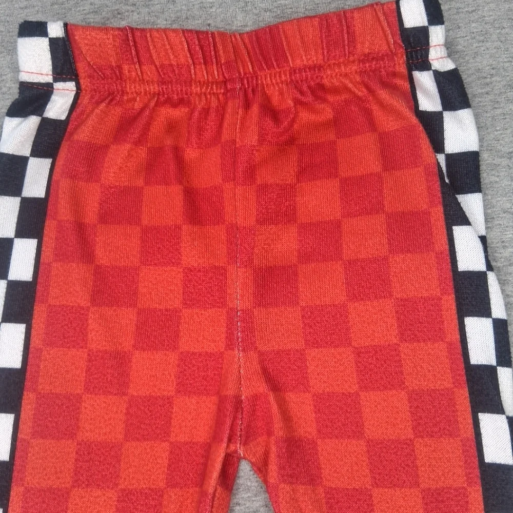 Disney Pixar Cars Lightning McQueen Pajama Set Toddler Red Stretchy 3T